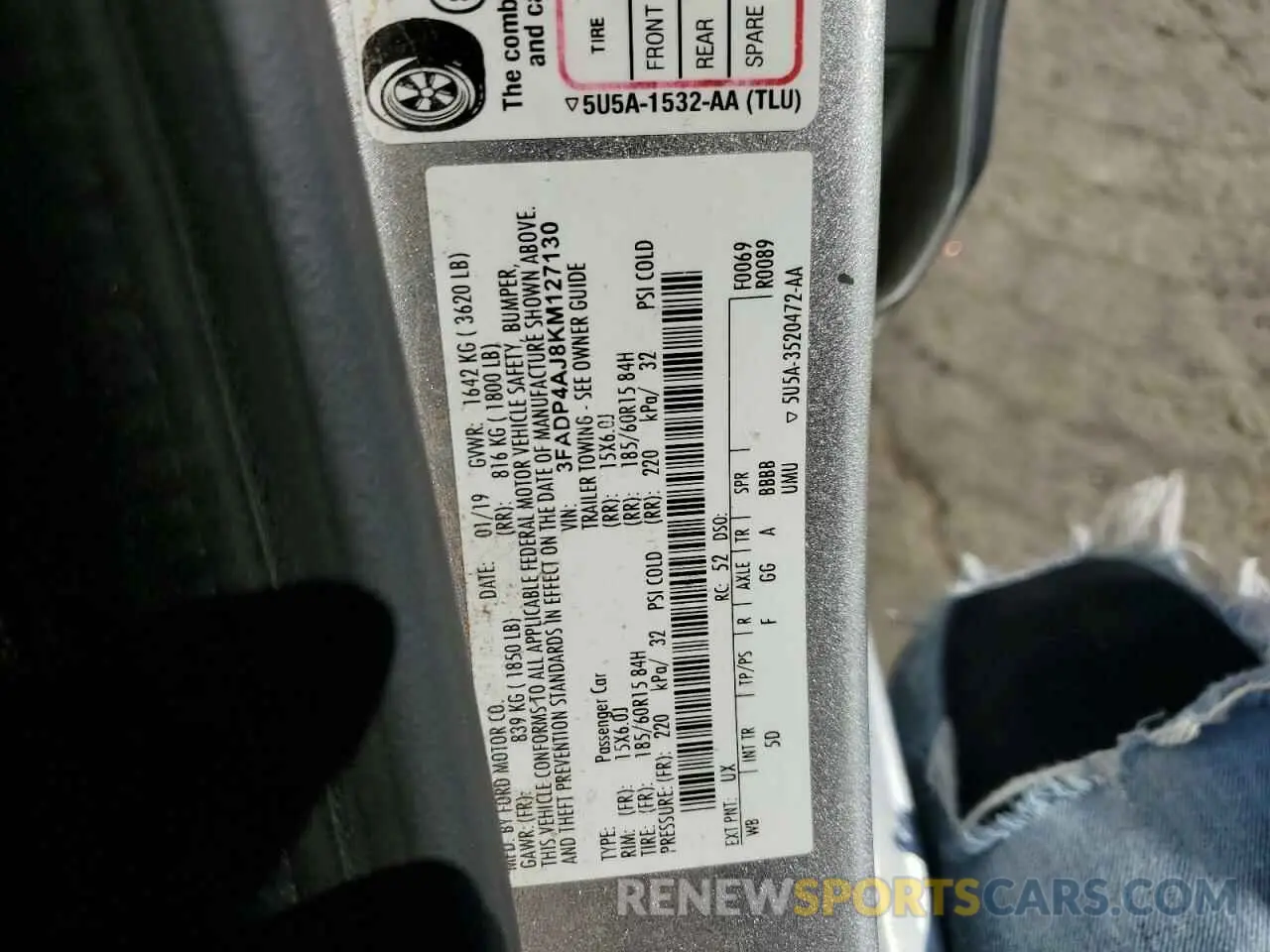 13 Фотография поврежденного автомобиля 3FADP4AJ8KM127130 FORD FIESTA 2019