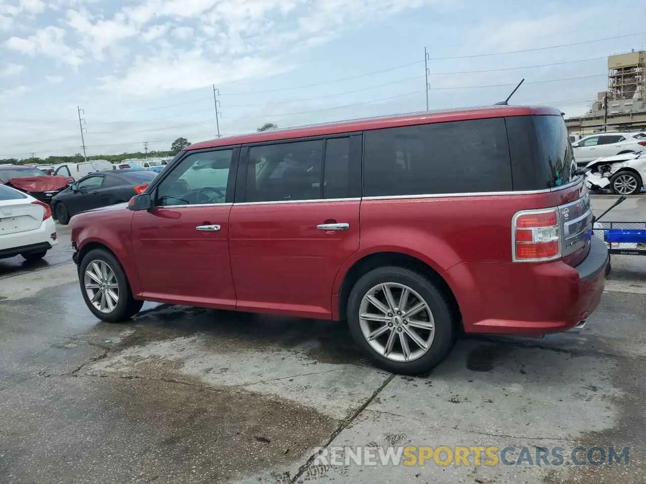 2 Photograph of a damaged car 2FMGK5D8XKBA08271 FORD FLEX 2019