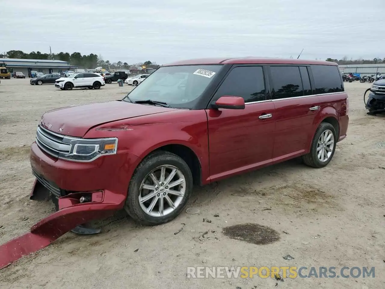 1 Photograph of a damaged car 2FMGK5D8XKBA23224 FORD FLEX 2019