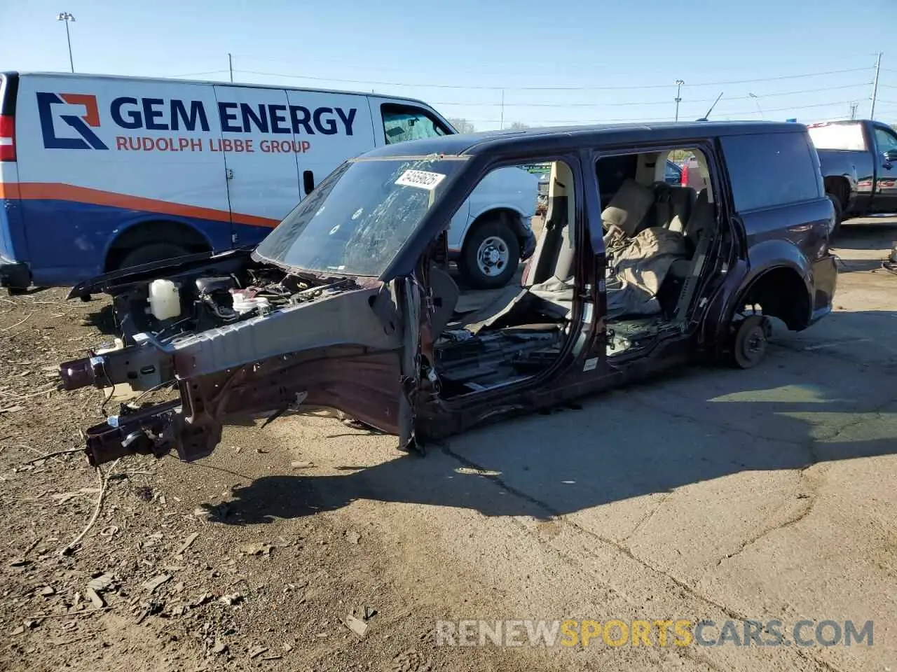 1 Photograph of a damaged car 2FMHK6D82KBA17928 FORD FLEX 2019