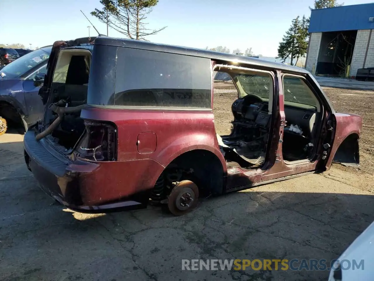 3 Photograph of a damaged car 2FMHK6D82KBA17928 FORD FLEX 2019