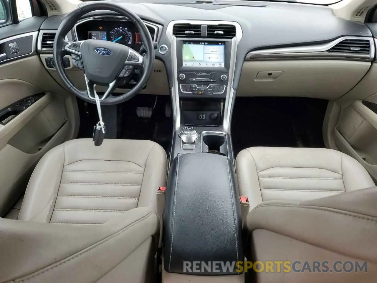 8 Фотография поврежденного автомобиля 3FA6P0CD2KR133517 FORD FUSION 2019