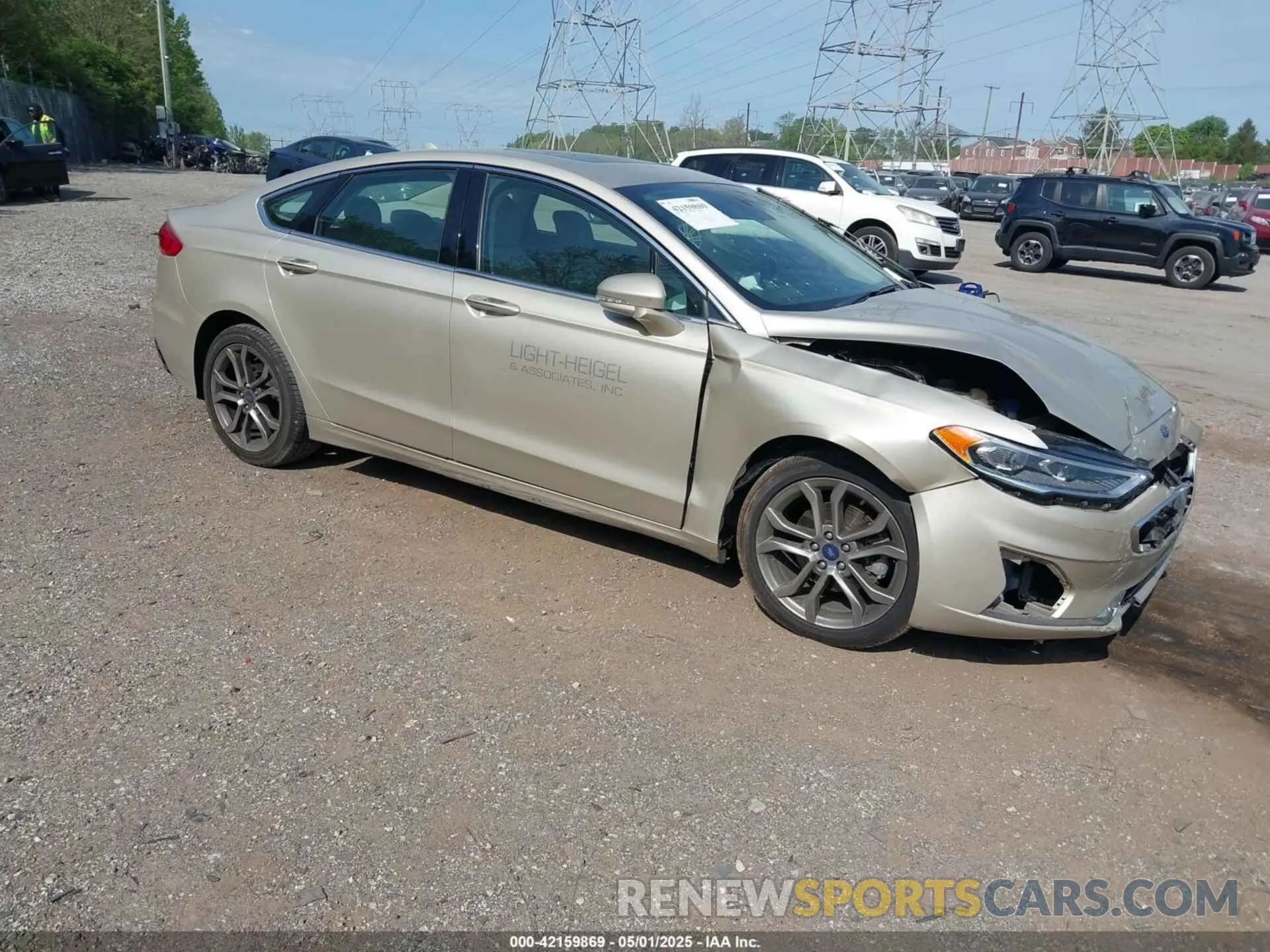 1 Photograph of a damaged car 3FA6P0CD7KR219681 FORD FUSION 2019