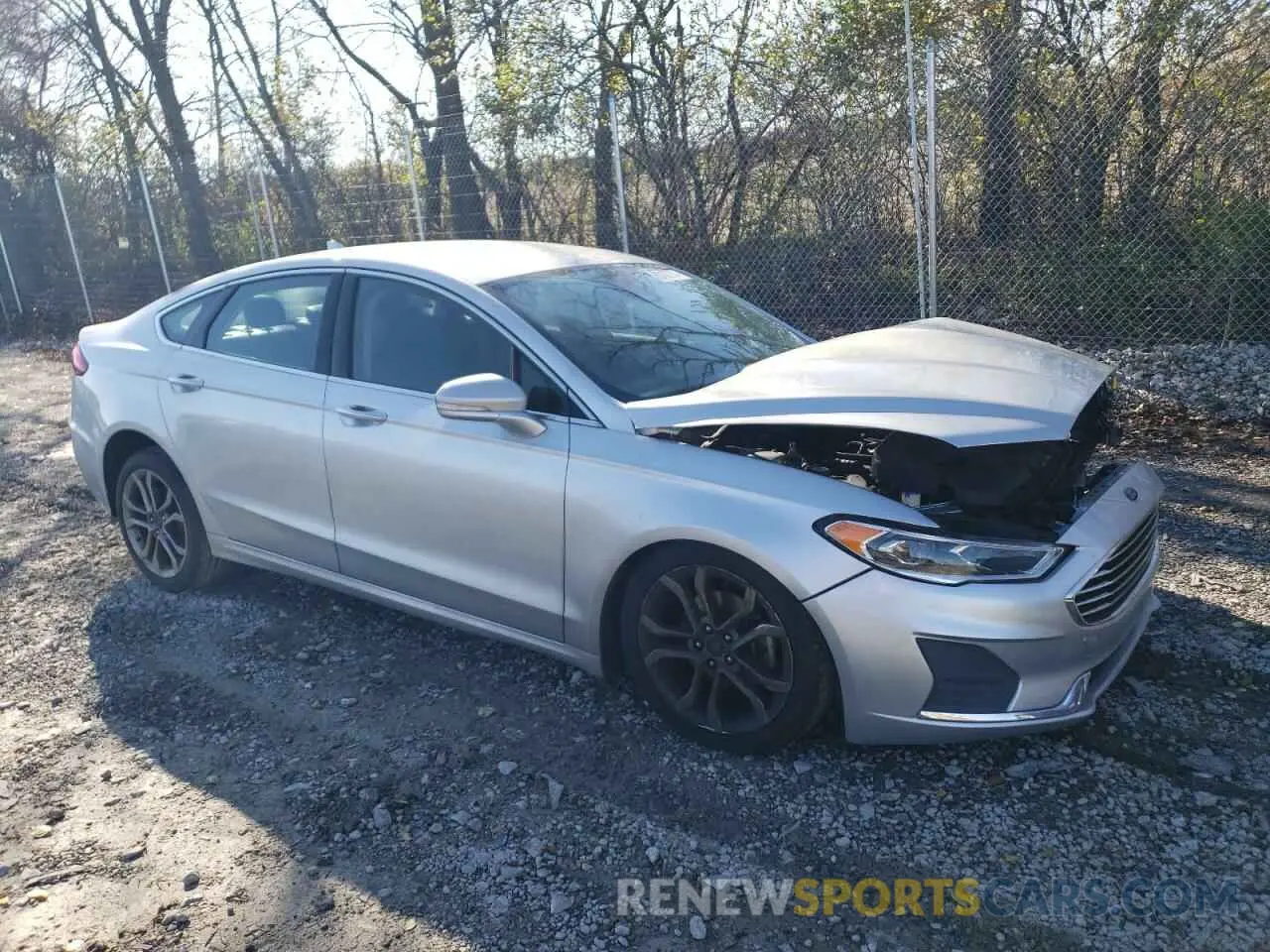 4 Фотография поврежденного автомобиля 3FA6P0CD8KR238434 FORD FUSION 2019