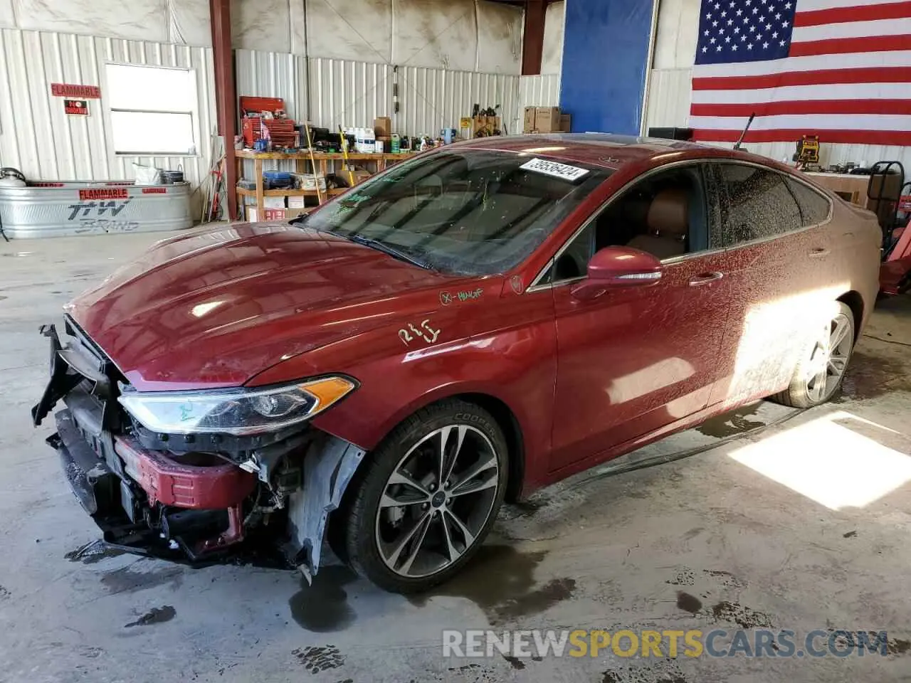 1 Фотография поврежденного автомобиля 3FA6P0D91KR206872 FORD FUSION 2019