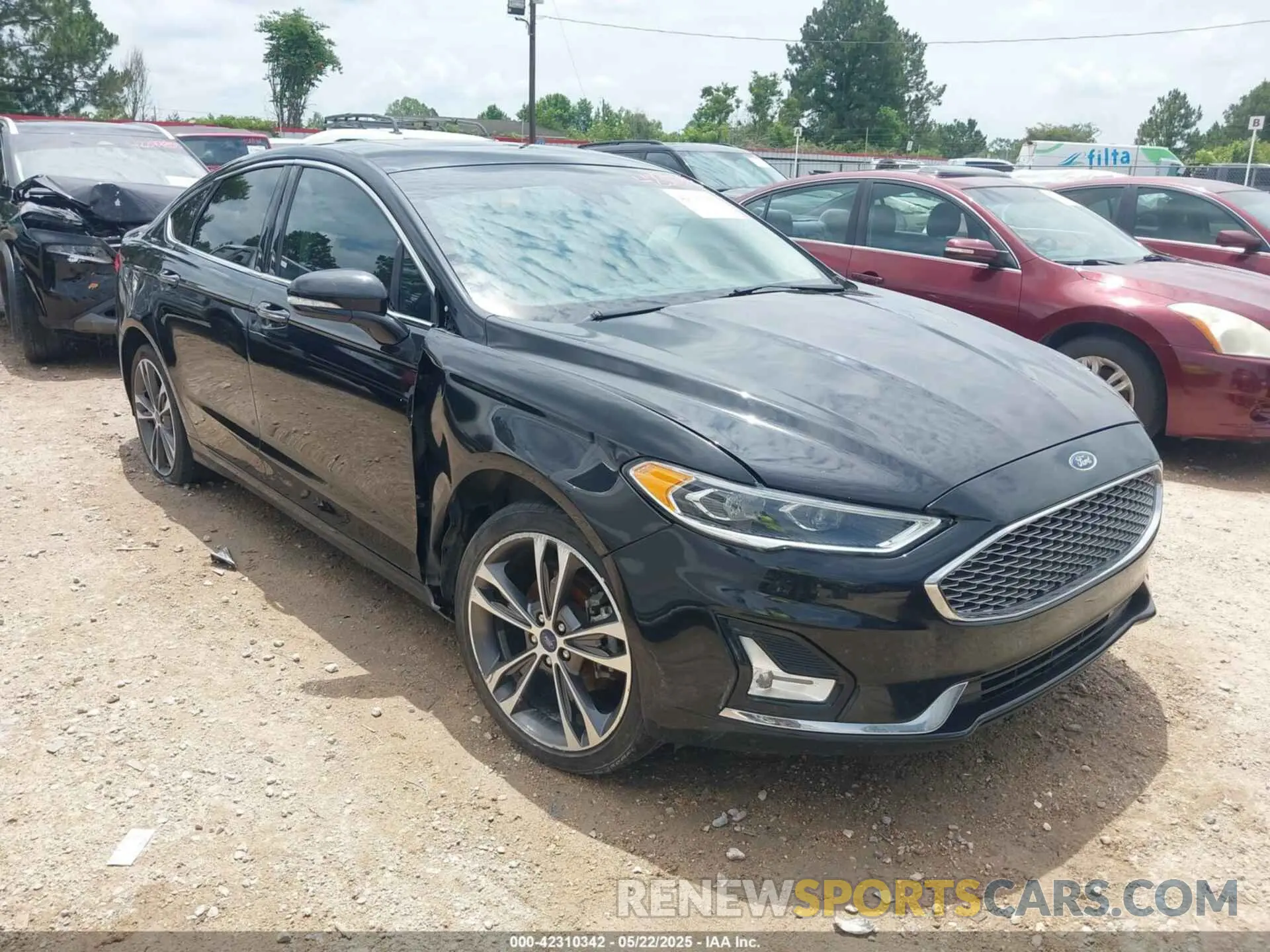 1 Photograph of a damaged car 3FA6P0D93KR184342 FORD FUSION 2019