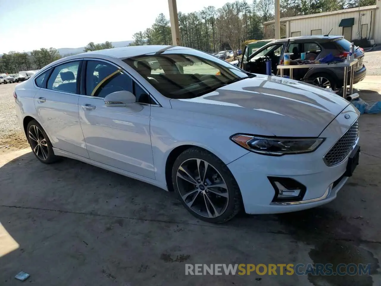 4 Фотография поврежденного автомобиля 3FA6P0D94KR139944 FORD FUSION 2019