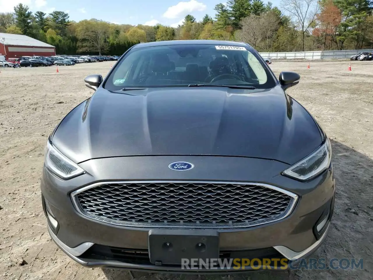 5 Photograph of a damaged car 3FA6P0D96KR141260 FORD FUSION 2019
