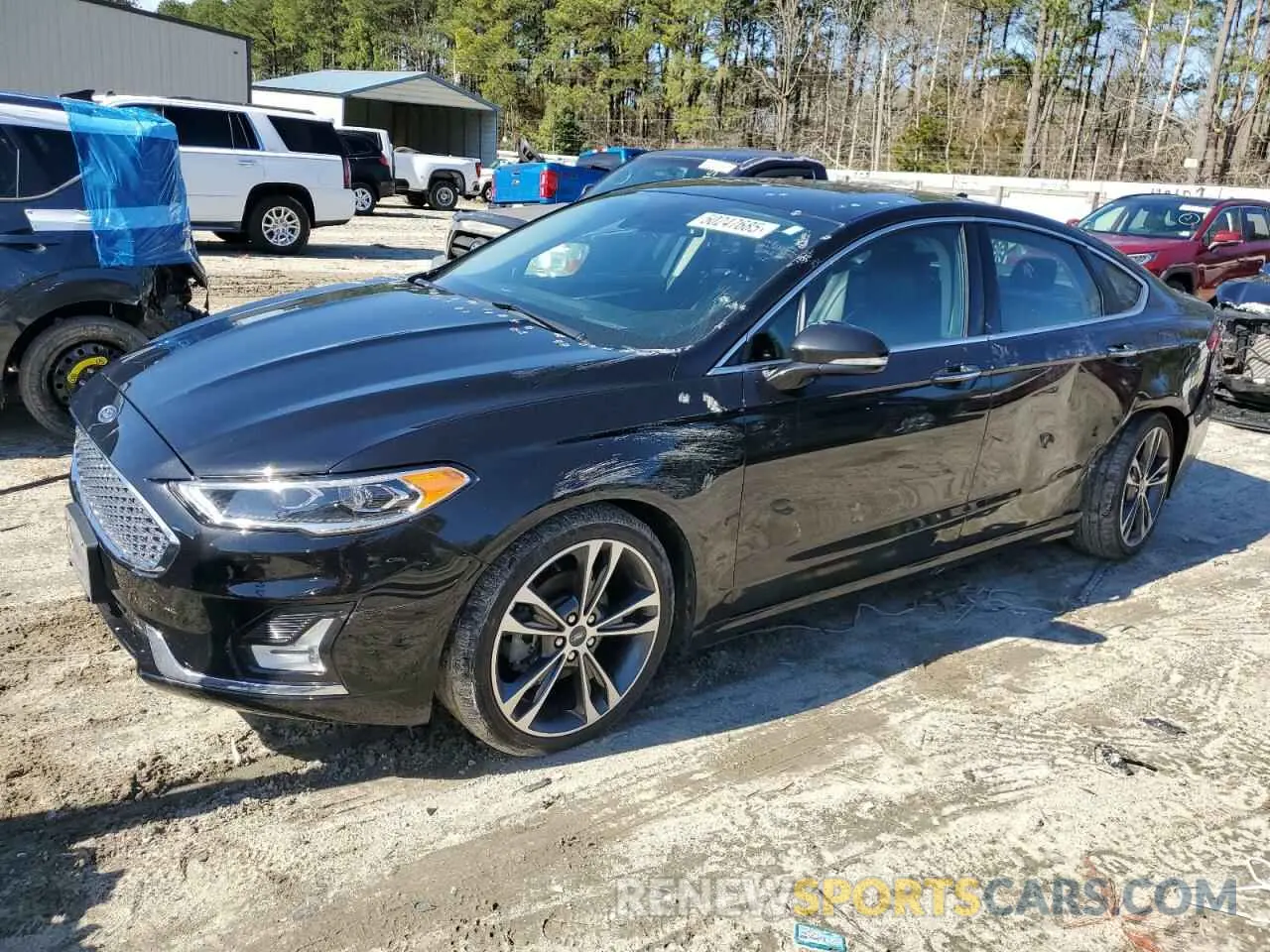 1 Photograph of a damaged car 3FA6P0D96KR187221 FORD FUSION 2019