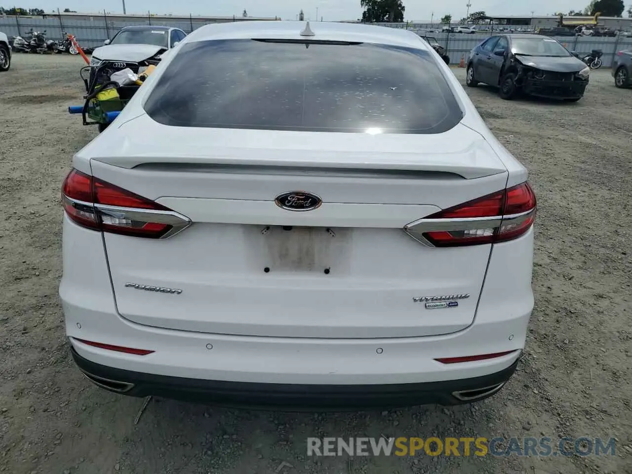 6 Фотография поврежденного автомобиля 3FA6P0D96KR207063 FORD FUSION 2019