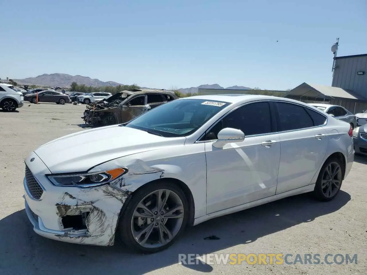 1 Photograph of a damaged car 3FA6P0D97KR222249 FORD FUSION 2019