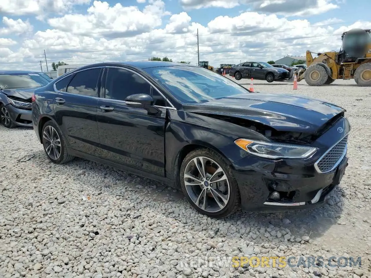 4 Photograph of a damaged car 3FA6P0D98KR124041 FORD FUSION 2019