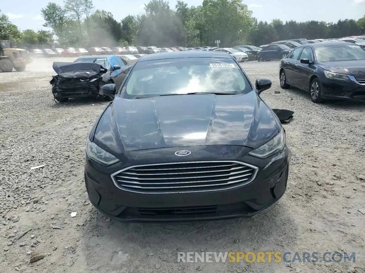 5 Photograph of a damaged car 3FA6P0G74KR213292 FORD FUSION 2019