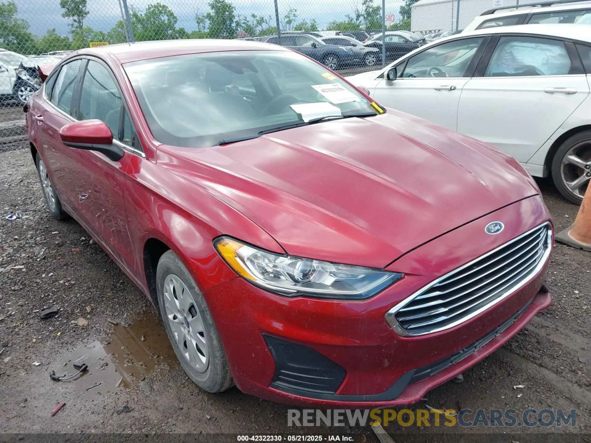 1 Photograph of a damaged car 3FA6P0G76KR233267 FORD FUSION 2019