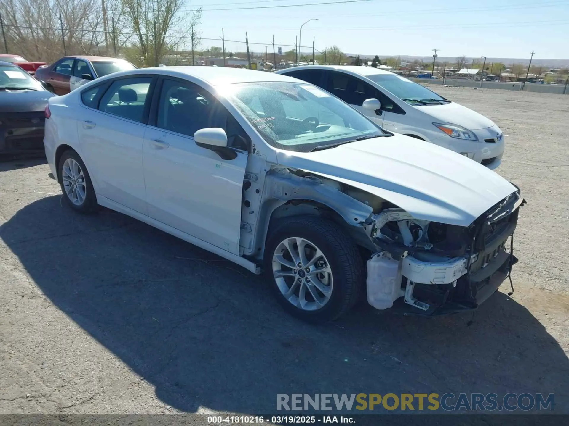1 Photograph of a damaged car 3FA6P0HD1KR219314 FORD FUSION 2019