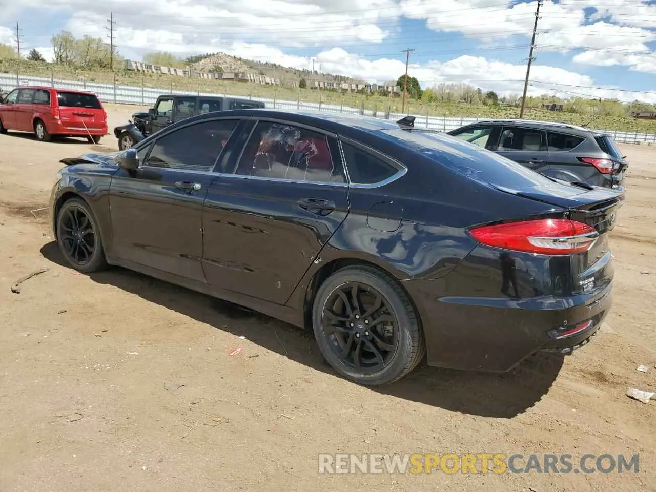 2 Photograph of a damaged car 3FA6P0HD1KR232113 FORD FUSION 2019