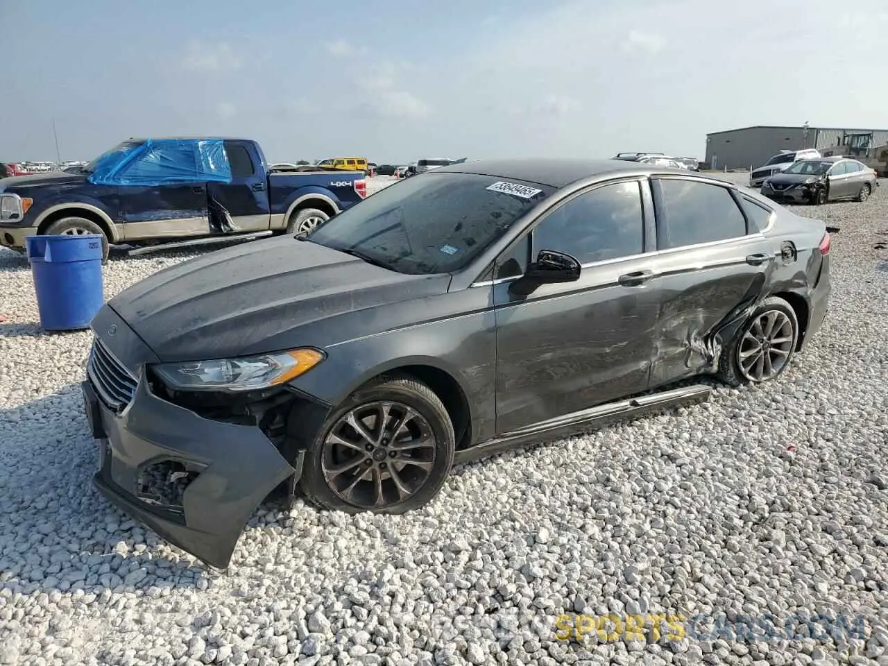 1 Photograph of a damaged car 3FA6P0HD3KR113706 FORD FUSION 2019