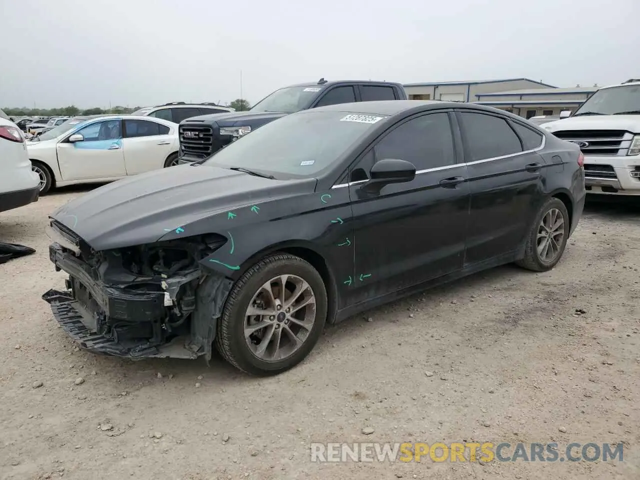 1 Photograph of a damaged car 3FA6P0HD3KR151999 FORD FUSION 2019