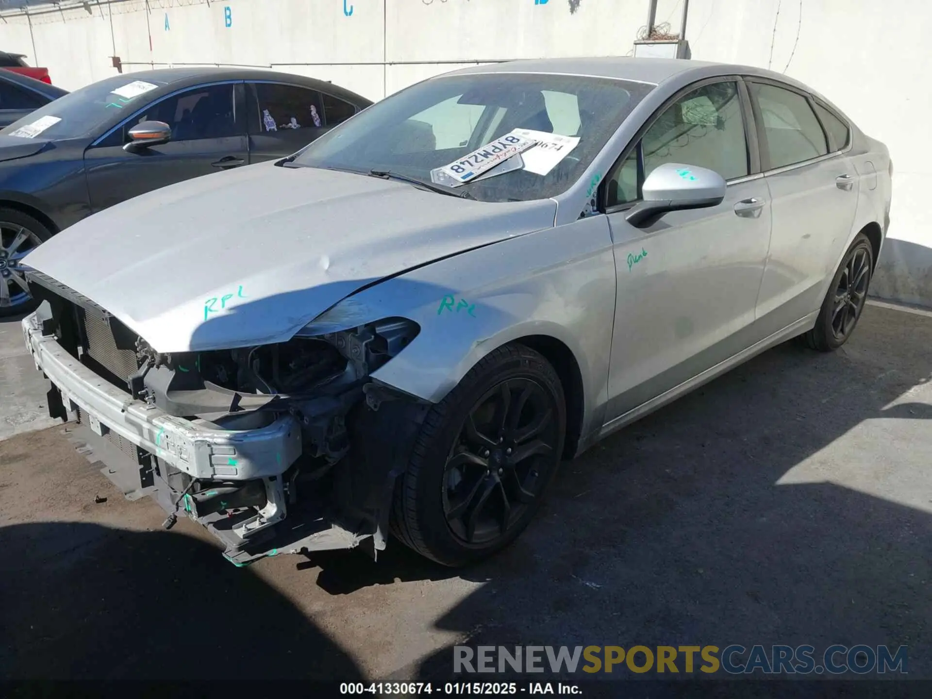 2 Photograph of a damaged car 3FA6P0HD4KR216228 FORD FUSION 2019