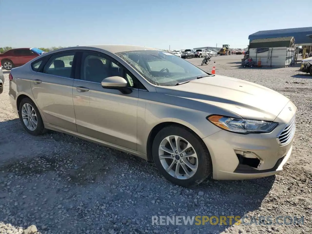 4 Фотография поврежденного автомобиля 3FA6P0HD5KR160929 FORD FUSION 2019