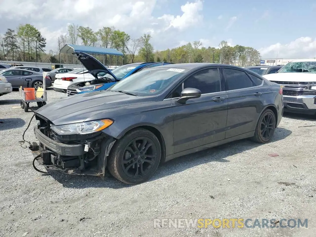 1 Photograph of a damaged car 3FA6P0HD5KR280388 FORD FUSION 2019