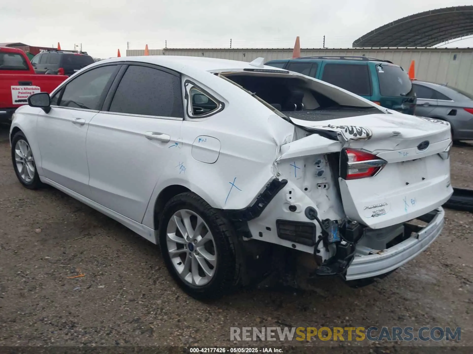 3 Photograph of a damaged car 3FA6P0HD7KR103180 FORD FUSION 2019