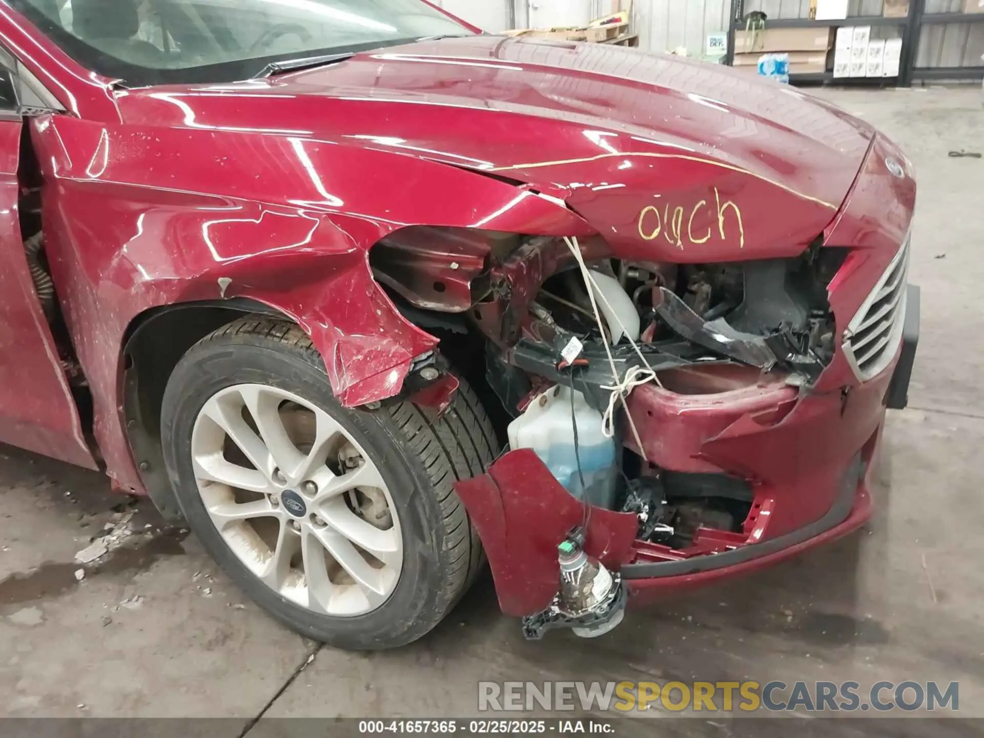 6 Photograph of a damaged car 3FA6P0HD8KR153571 FORD FUSION 2019