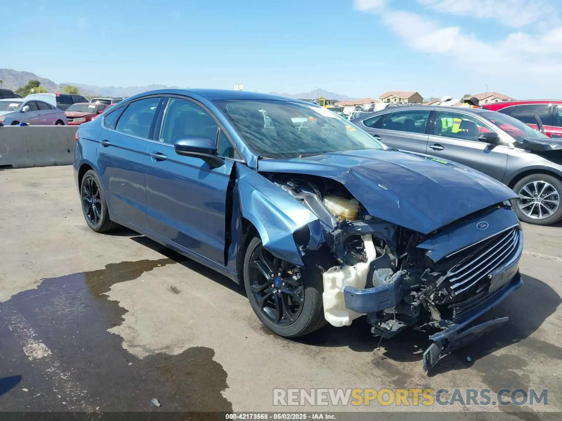 1 Photograph of a damaged car 3FA6P0HD8KR178941 FORD FUSION 2019