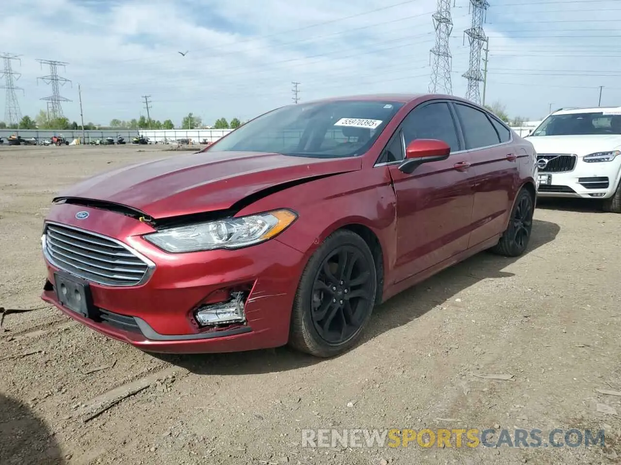 1 Photograph of a damaged car 3FA6P0HD8KR230097 FORD FUSION 2019