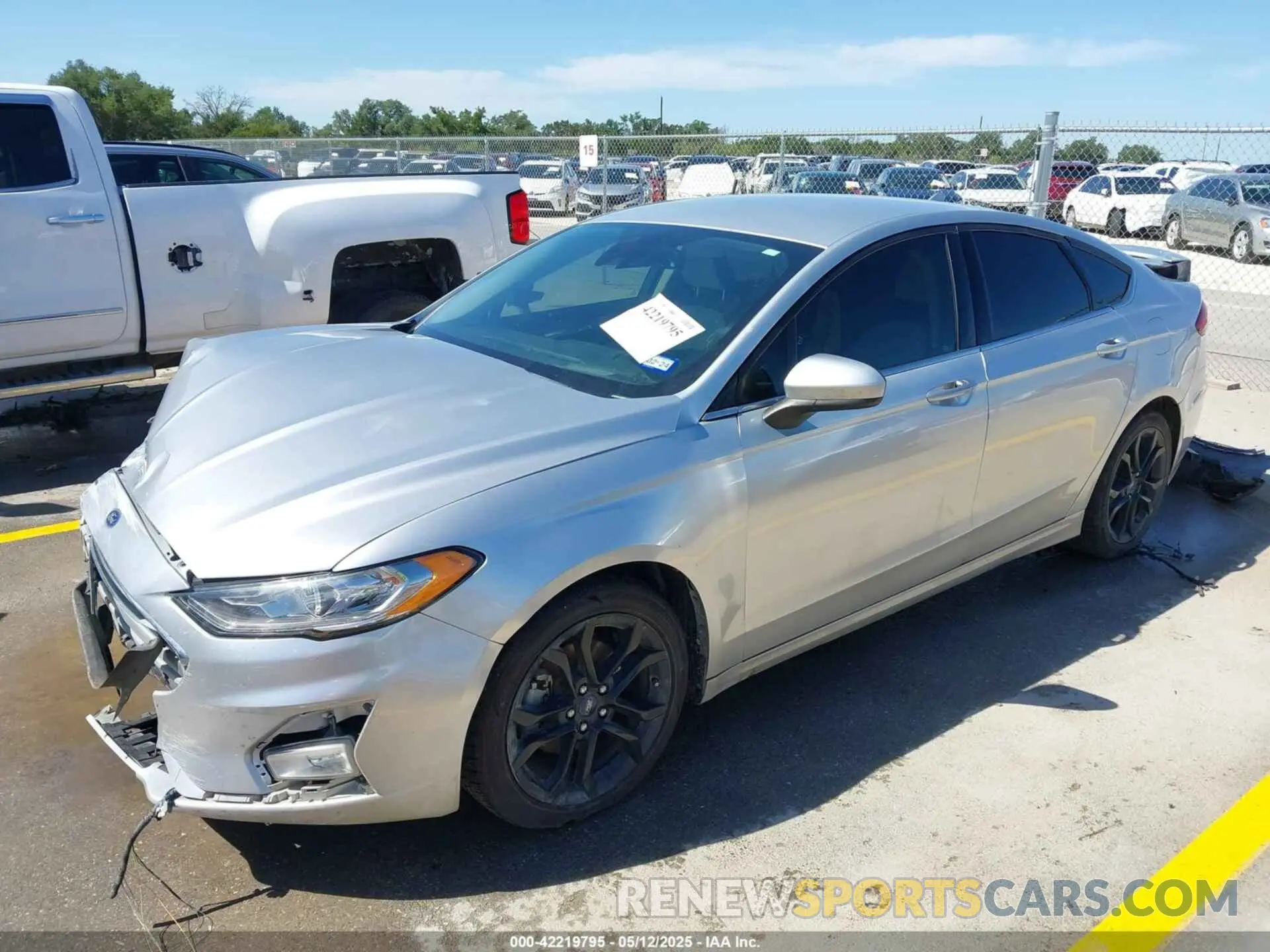 2 Photograph of a damaged car 3FA6P0HDXKR113833 FORD FUSION 2019