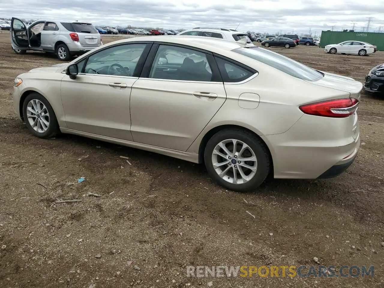 2 Photograph of a damaged car 3FA6P0HDXKR229971 FORD FUSION 2019