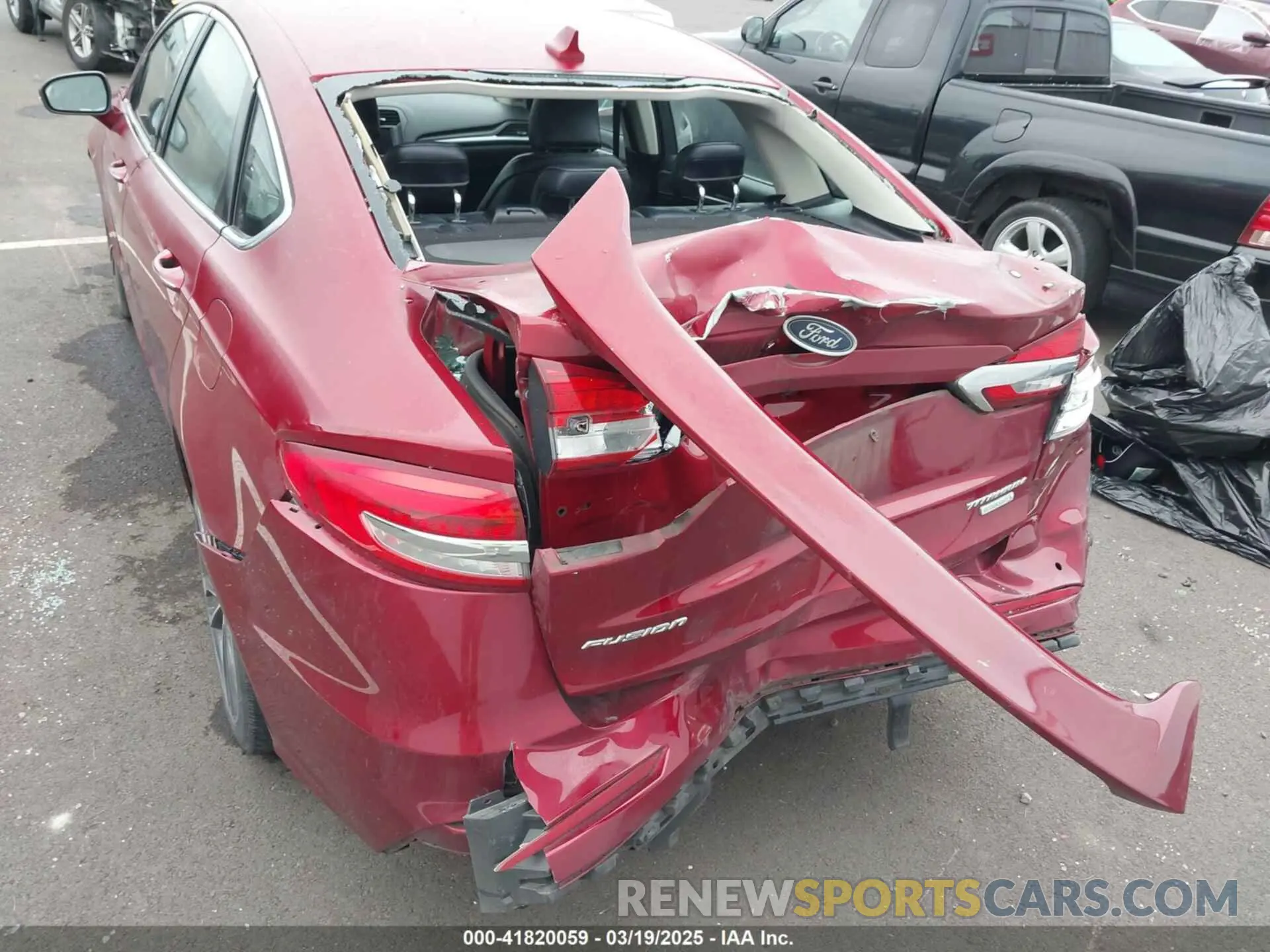 6 Photograph of a damaged car 3FA6P0K98KR179513 FORD FUSION 2019