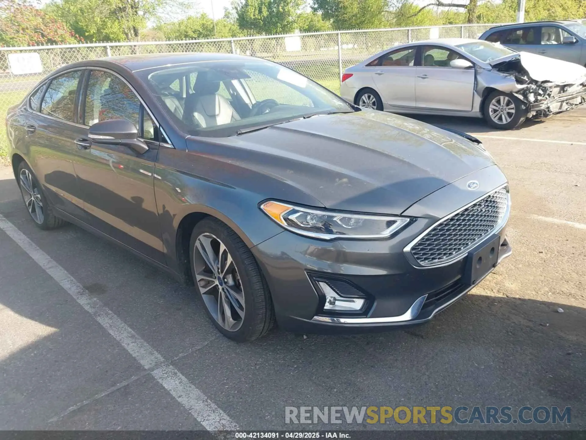 1 Photograph of a damaged car 3FA6P0K99KR279734 FORD FUSION 2019