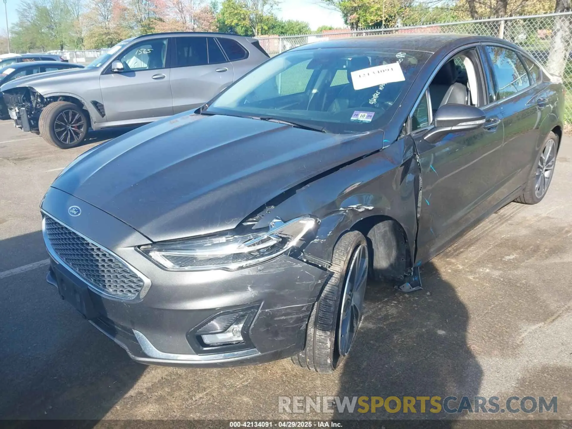 2 Photograph of a damaged car 3FA6P0K99KR279734 FORD FUSION 2019