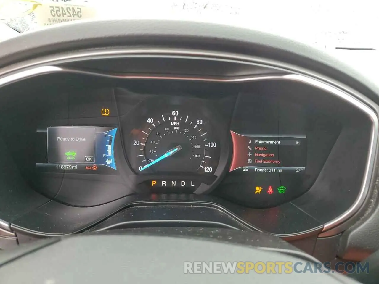 9 Photograph of a damaged car 3FA6P0LU3KR167210 FORD FUSION 2019