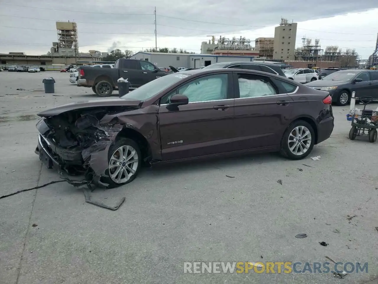 1 Photograph of a damaged car 3FA6P0LU8KR174492 FORD FUSION 2019