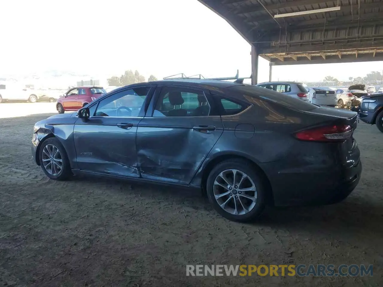 2 Photograph of a damaged car 3FA6P0LU9KR104774 FORD FUSION 2019