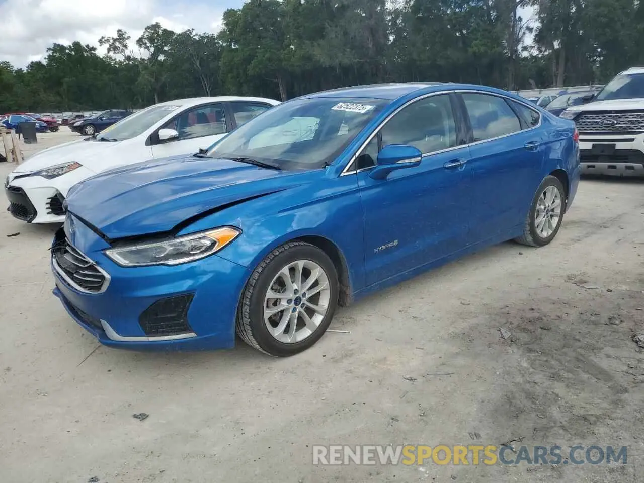 1 Photograph of a damaged car 3FA6P0MU6KR139156 FORD FUSION 2019