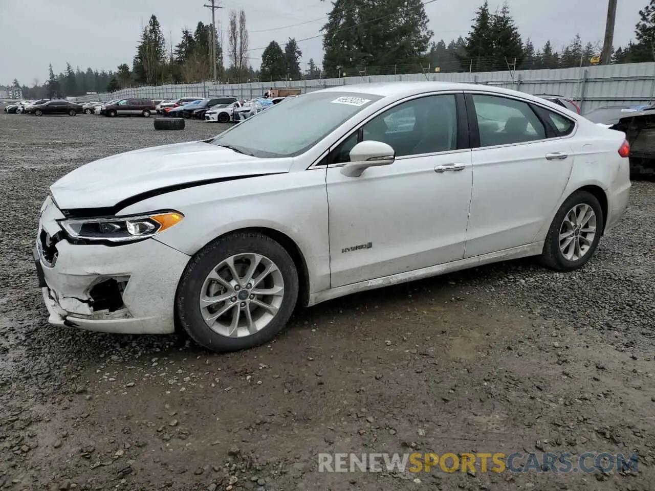 1 Photograph of a damaged car 3FA6P0MU7KR256387 FORD FUSION 2019