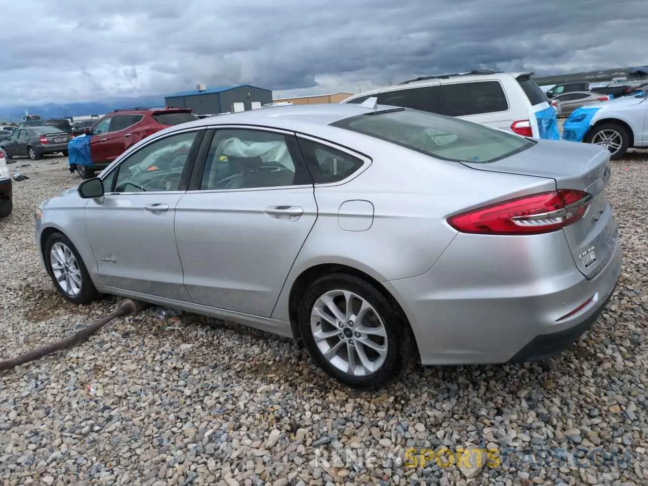 2 Photograph of a damaged car 3FA6P0MUXKR257260 FORD FUSION 2019