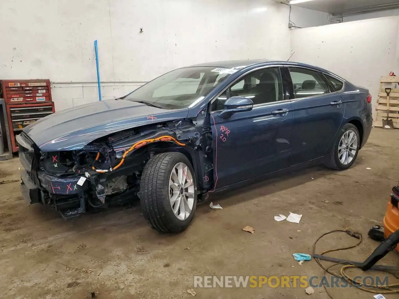 1 Photograph of a damaged car 3FA6P0SU1KR191541 FORD FUSION 2019