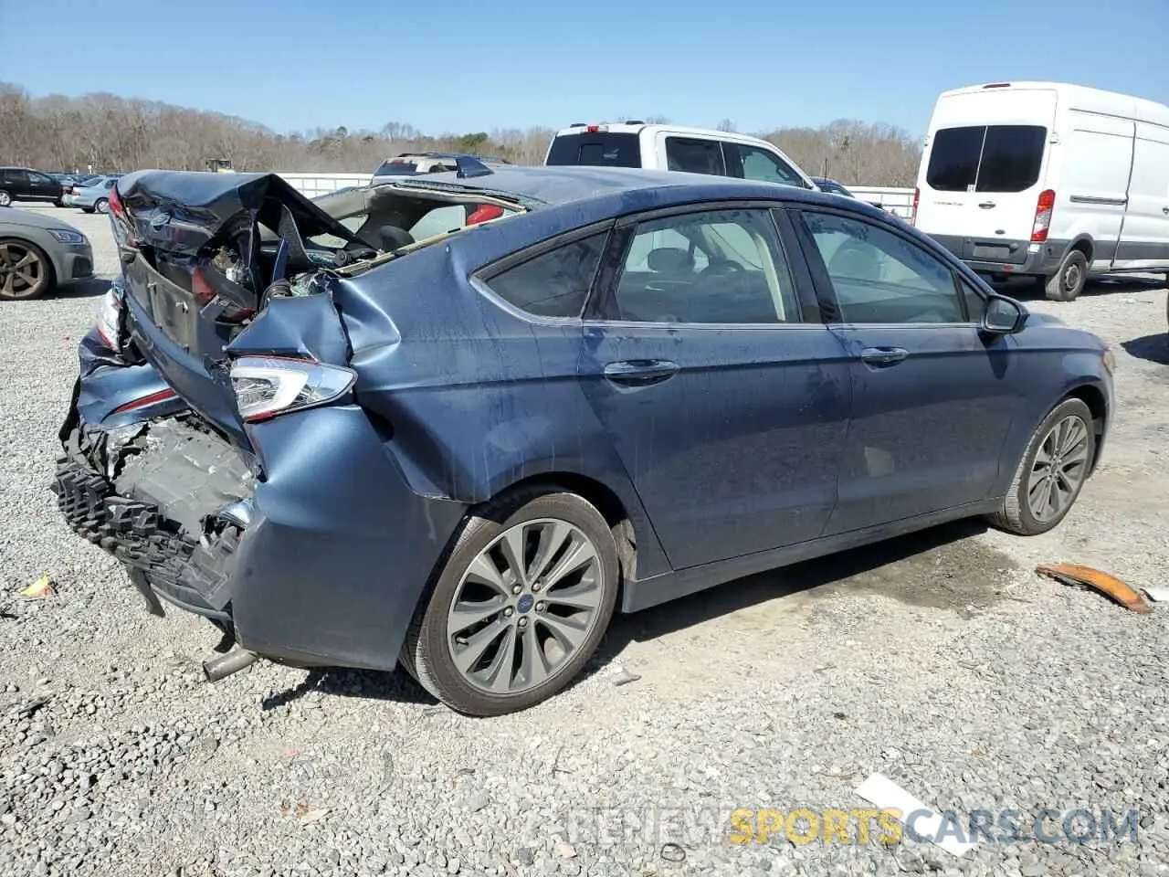 3 Photograph of a damaged car 3FA6P0T90KR260360 FORD FUSION 2019