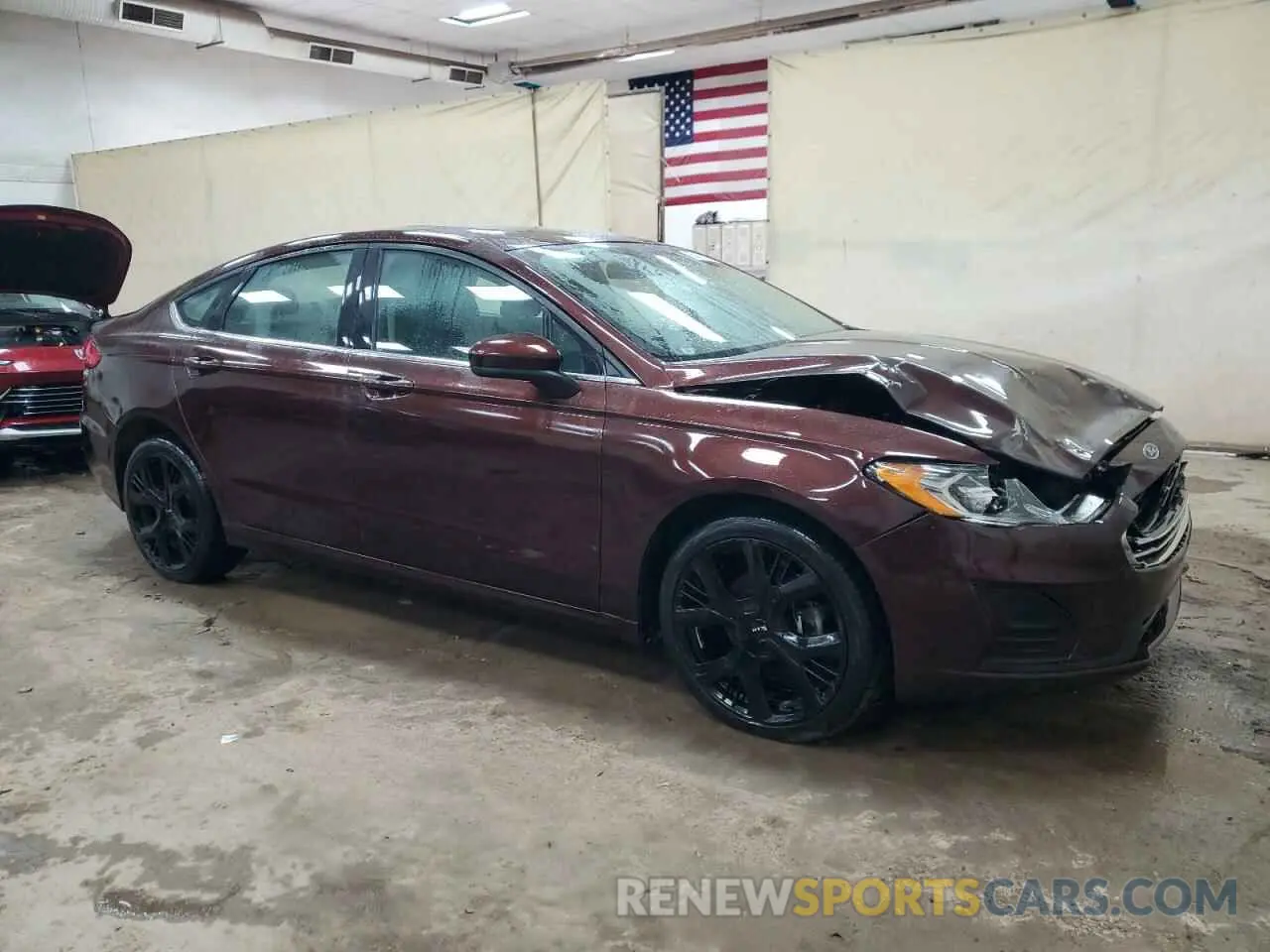 4 Photograph of a damaged car 3FA6P0T99KR132005 FORD FUSION 2019