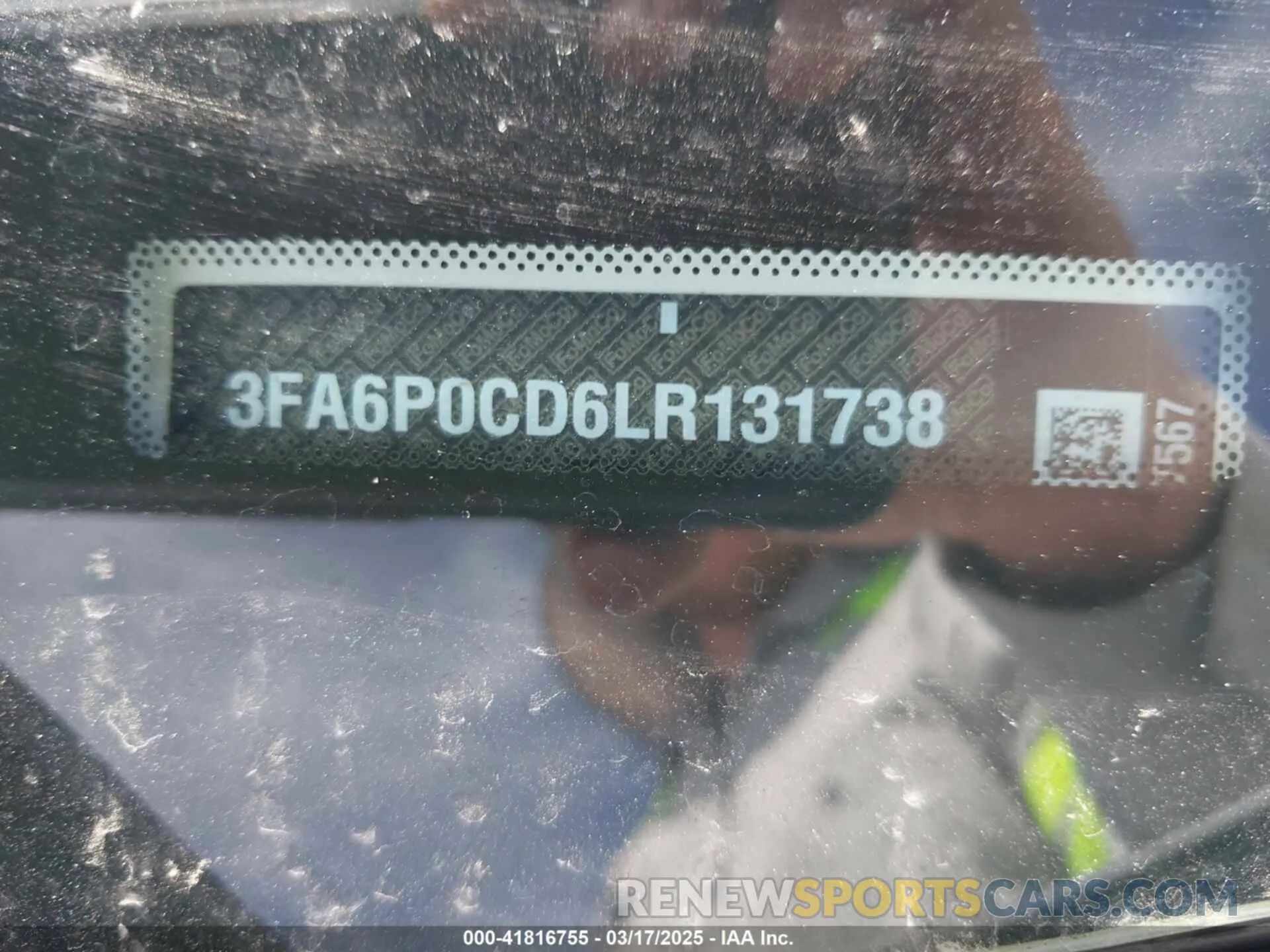 9 Photograph of a damaged car 3FA6P0CD6LR131738 FORD FUSION 2020