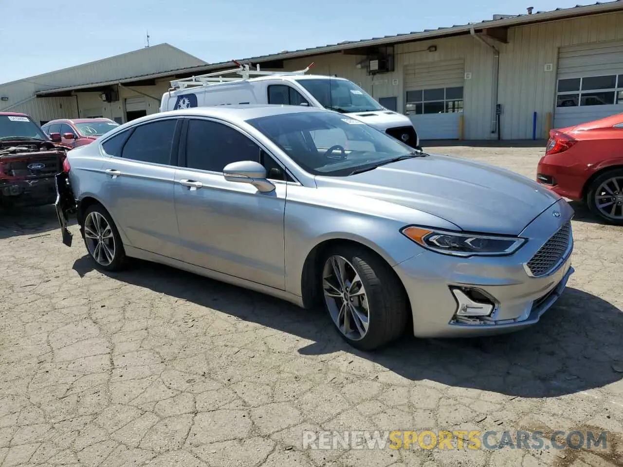 4 Photograph of a damaged car 3FA6P0D93LR117113 FORD FUSION 2020