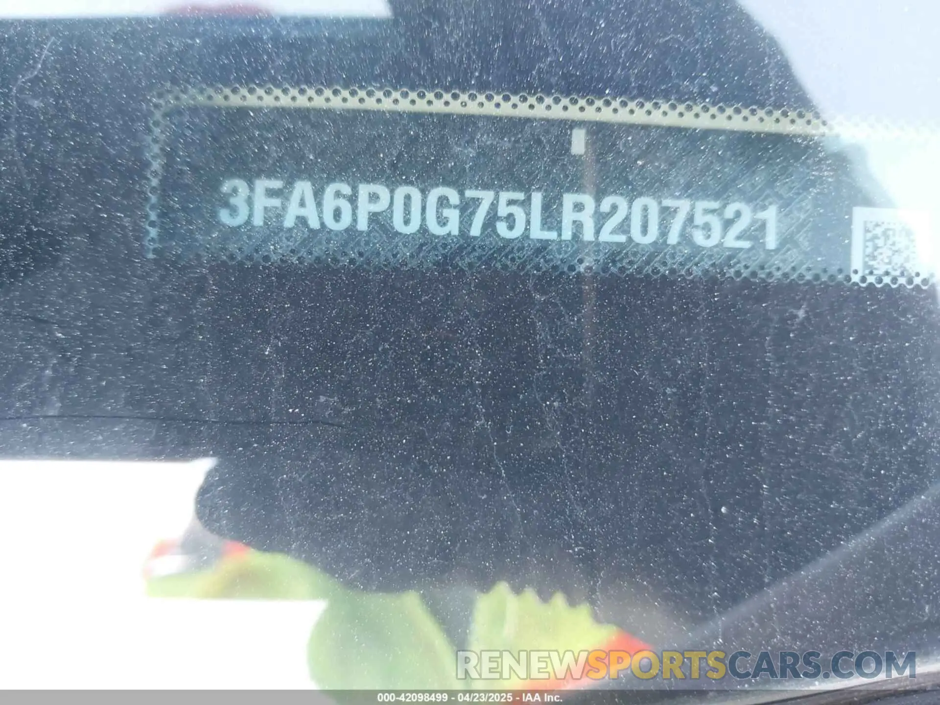 9 Фотография поврежденного автомобиля 3FA6P0G75LR207521 FORD FUSION 2020
