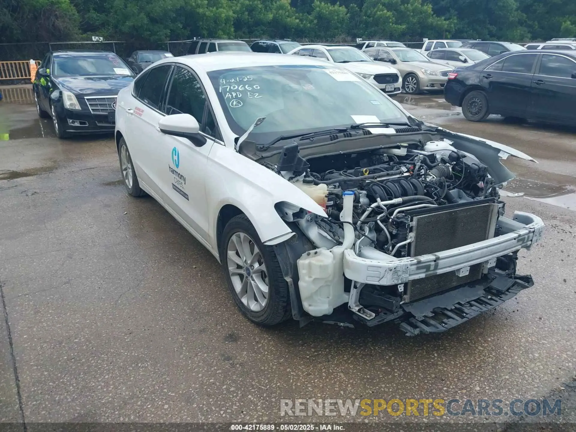 1 Фотография поврежденного автомобиля 3FA6P0H76LR154018 FORD FUSION 2020