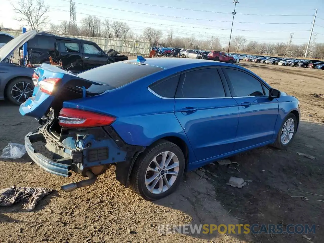 3 Photograph of a damaged car 3FA6P0HD2LR256955 FORD FUSION 2020