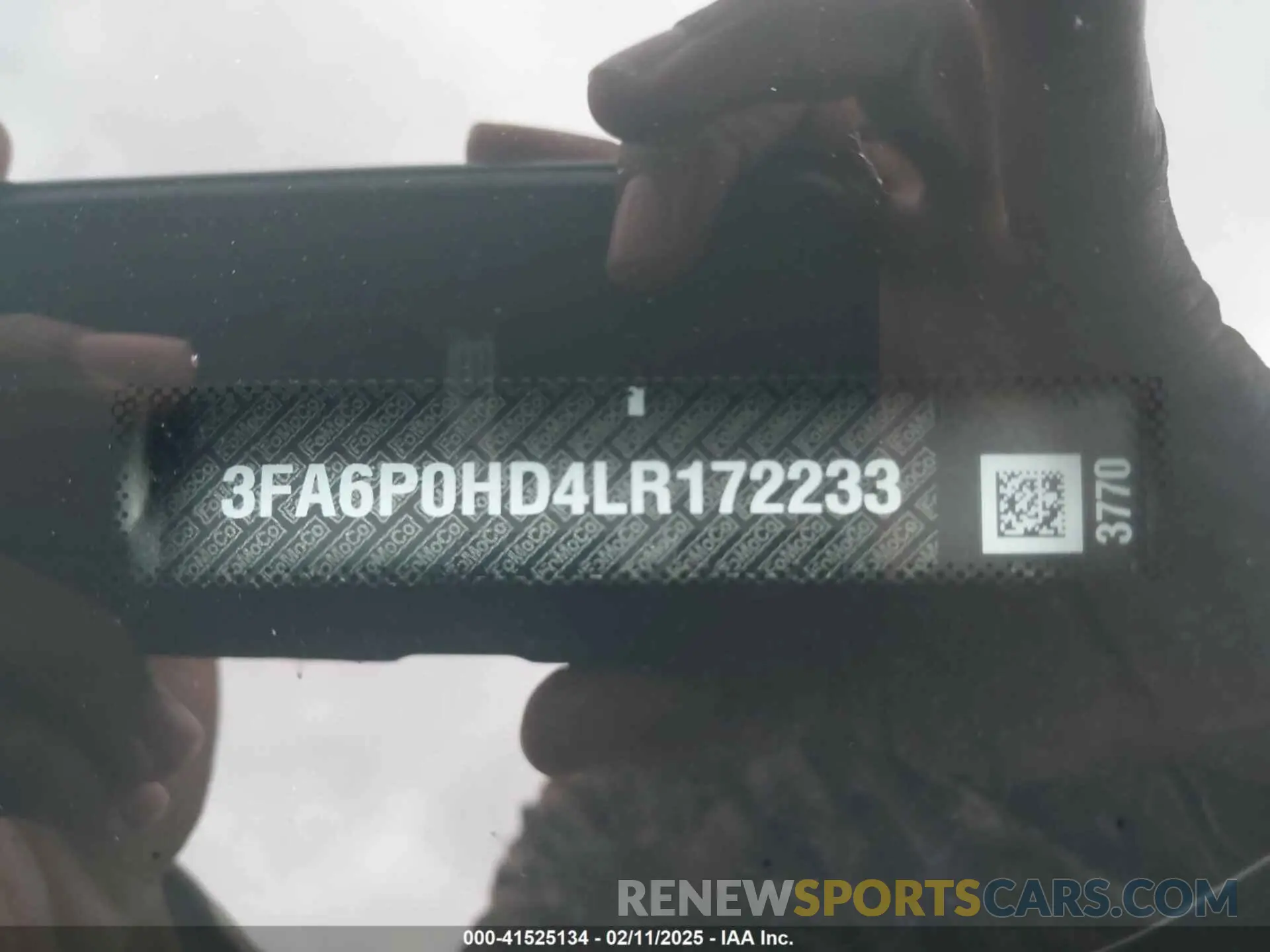 9 Фотография поврежденного автомобиля 3FA6P0HD4LR172233 FORD FUSION 2020