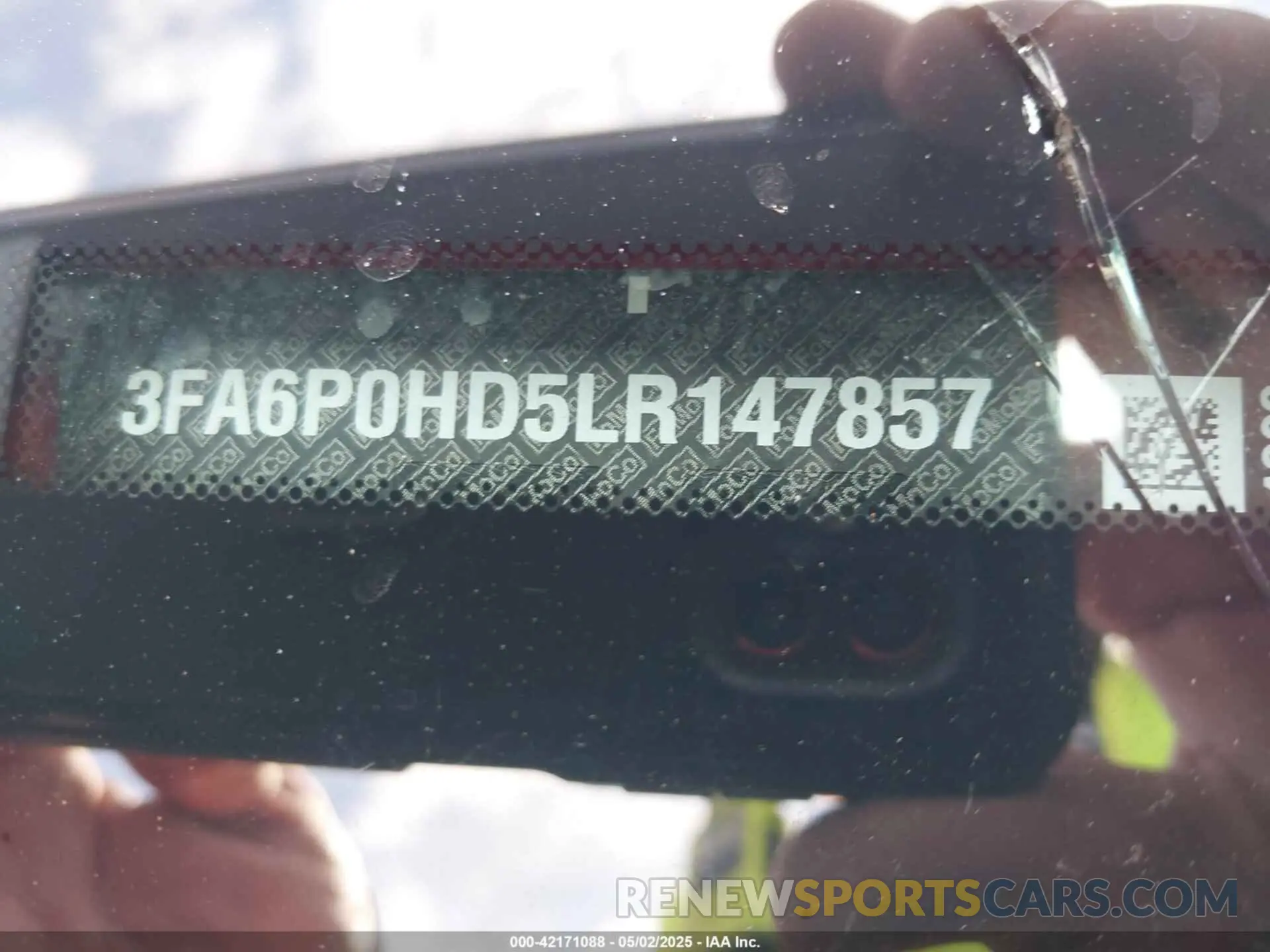 9 Фотография поврежденного автомобиля 3FA6P0HD5LR147857 FORD FUSION 2020